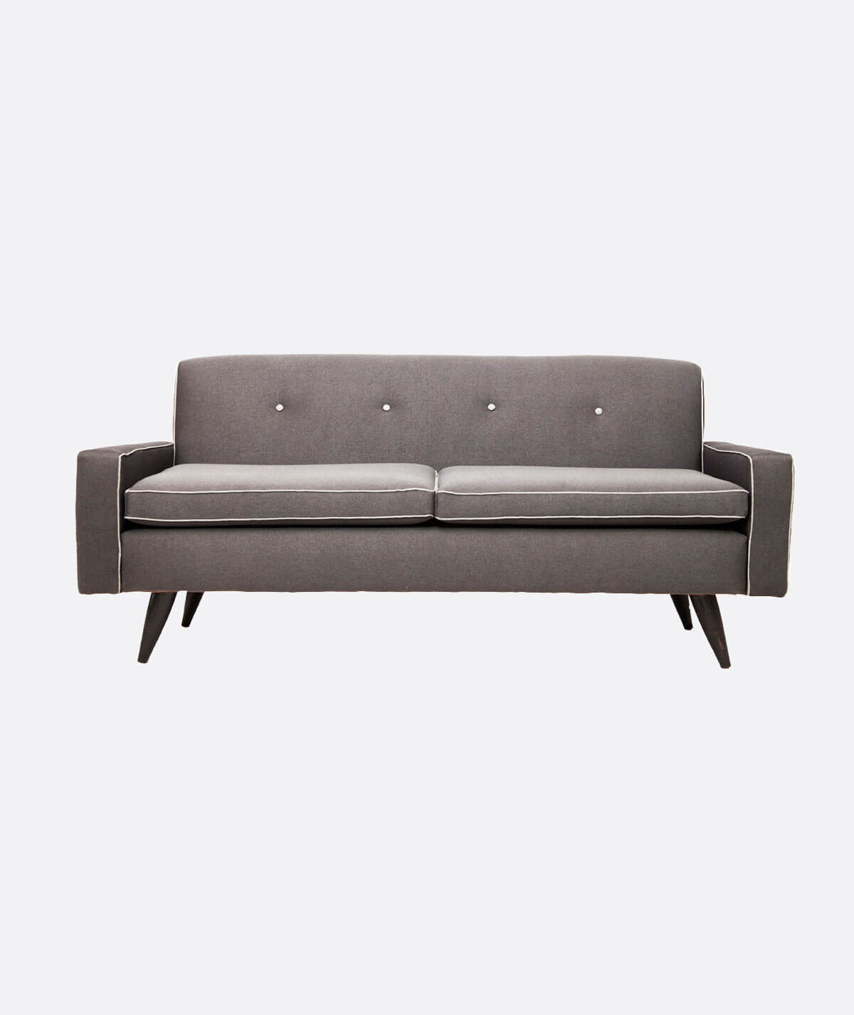 Erikson Modern 2 Seater Sofa With Oned Backrest Contemporary Erikson Modern 2 Seater Sofa With